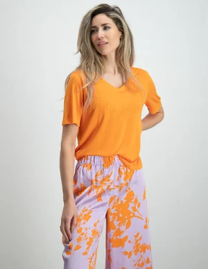 Only ONLELISE S/S V-NECK TOP JRS 15257390