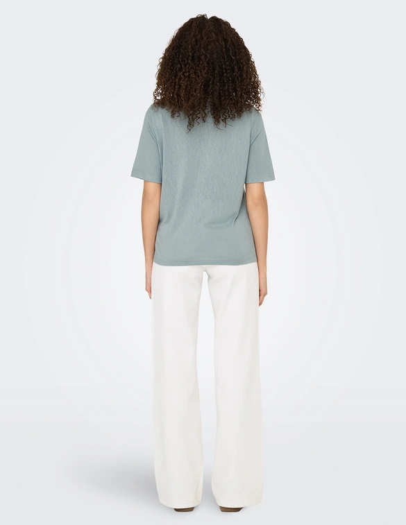 Only ONLELISE S/S V-NECK TOP JRS 15257390