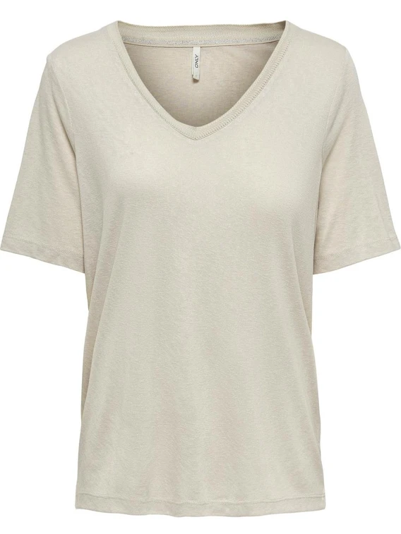 Only ONLELISE S/S V-NECK TOP JRS 15257390