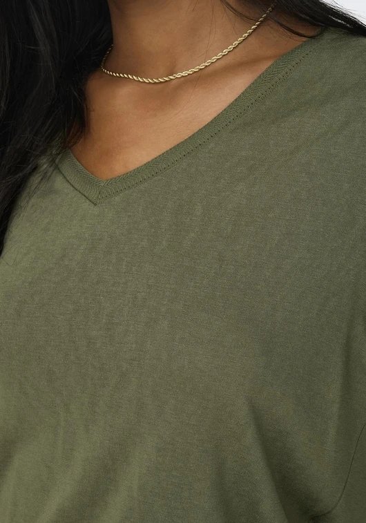 Only ONLELISE S/S V-NECK TOP JRS 15257390