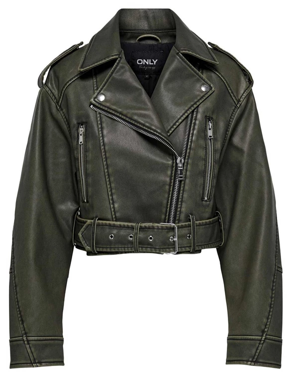 Only ONLELLA FAUX LEATHER WASHED BIKER O 15306980