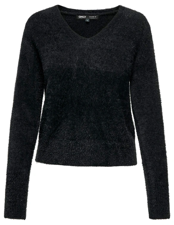 Only ONLELLA PIUMO LS V-NECK KNT NCA 15259562