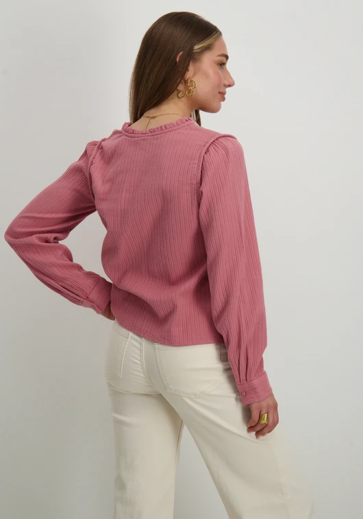 Only ONLEMMA LS DETAIL V-NECK TOP WVN CS 15334116