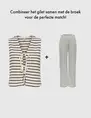 Only ONLEVA S/L SHORT STRIPE VEST CS JRS 15348624