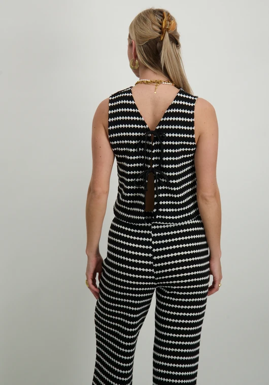 Only ONLEVA S/L SHORT STRIPE VEST CS JRS 15348624
