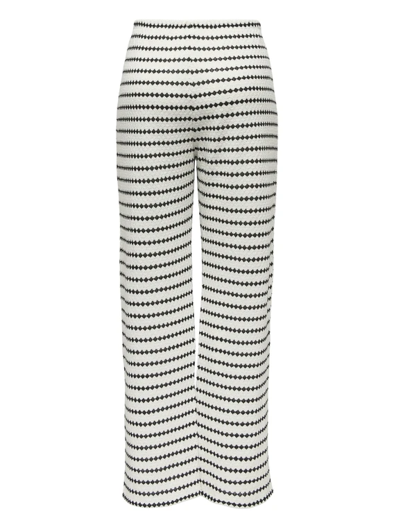 Only ONLEVA STRIPE WIDE LEG PANT CS JRS 15348629