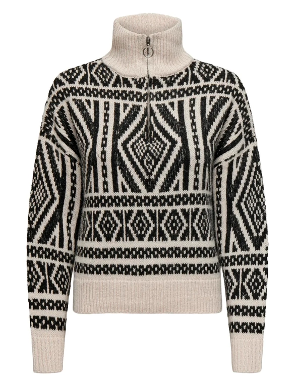 Only ONLFELICIA LS ZIP PULLOVER KNT 15329930