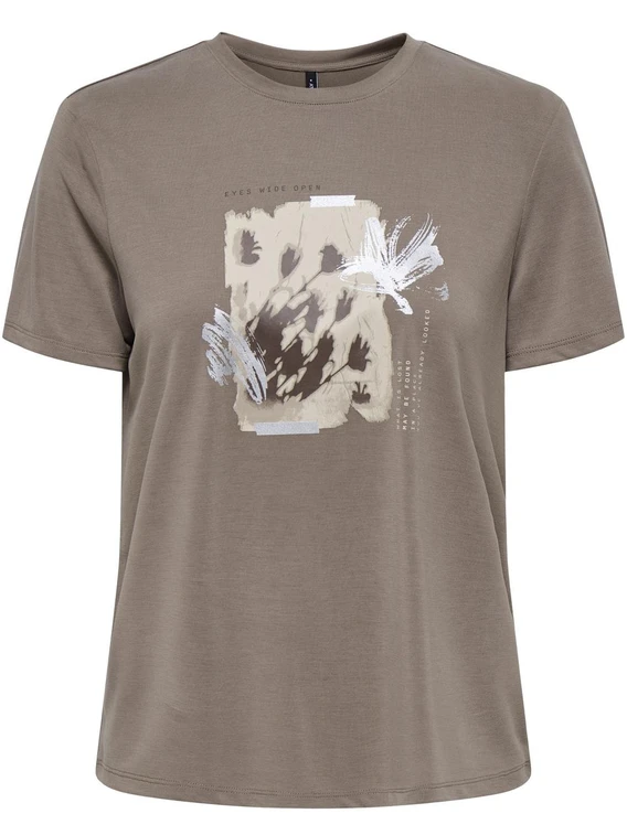 Only ONLFREE LIFE REG S/S LEAF TOP BOX J 15303212