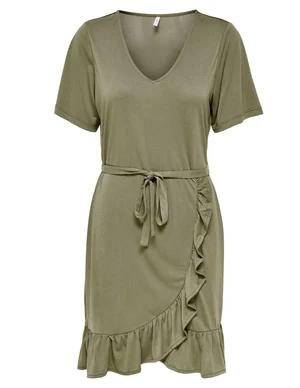 Only ONLFREE LIFE S/S V-NECK WRAPDRESS C 15265489