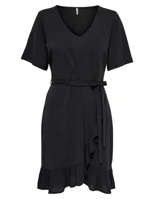 Only ONLFREE LIFE S/S V-NECK WRAPDRESS C 15265489