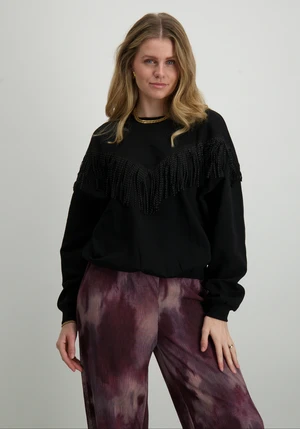 Only ONLFREY L/S O-NECK FRINGE SWT 15334016