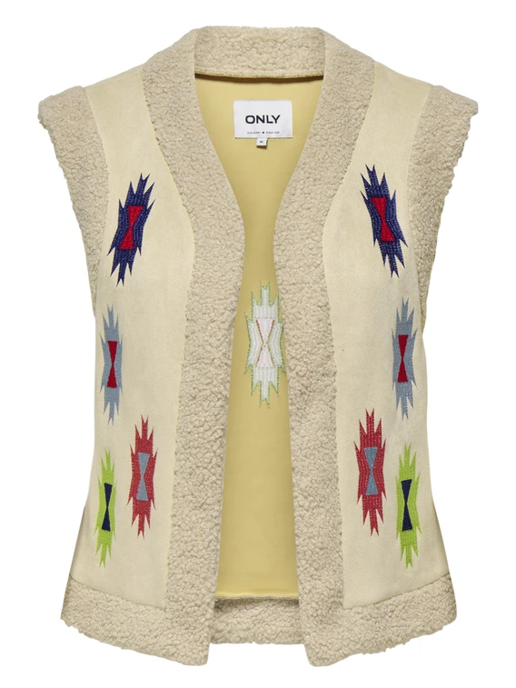 Only ONLFRIDA AZTEC EMB. WAISTCOAT CS OT 15319130