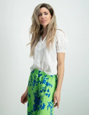 Only ONLFRIDA SS V-NECK BUTTON TOP WVN 15289913