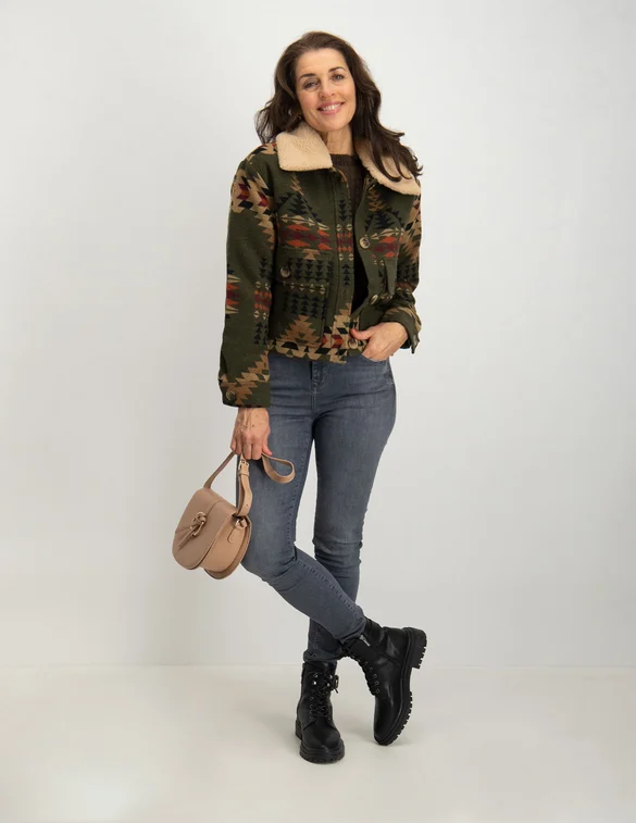 Only ONLGITA AZTECH SHACKET OTW 15271684