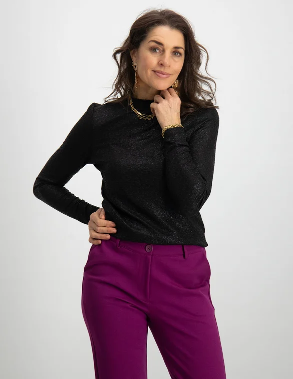 Only ONLILSA L/S SHINE HIGHNECK TOP JRS 15307400