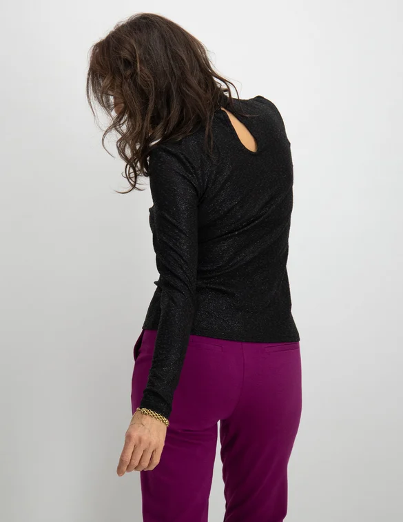 Only ONLILSA L/S SHINE HIGHNECK TOP JRS 15307400