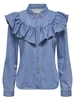 Only ONLINDIGO LS FRILL DNM SHIRT QYT NO 15297988