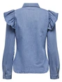 Only ONLINDIGO LS FRILL DNM SHIRT QYT NO 15297988