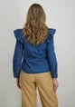 Only ONLINDIGO LS FRILL DNM SHIRT QYT NO 15297988