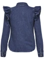 Only ONLINDIGO LS FRILL DNM SHIRT QYT NO 15297988
