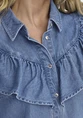 Only ONLINDIGO LS FRILL DNM SHIRT QYT NO 15297988