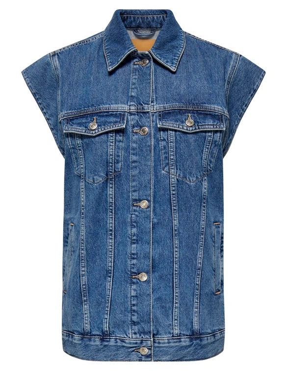 Only ONLIRENE S/L DNM WAISTCOAT CRO 15327047