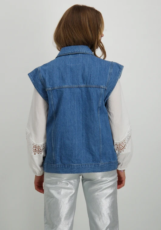 Only ONLIRENE S/L DNM WAISTCOAT CRO 15327047