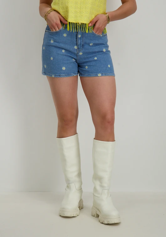 Only ONLJOSEPHINE STRETCH SHORTS EMB DNM 15328450