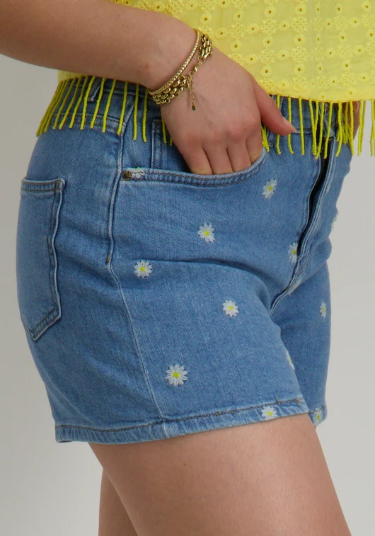 Only ONLJOSEPHINE STRETCH SHORTS EMB DNM 15328450