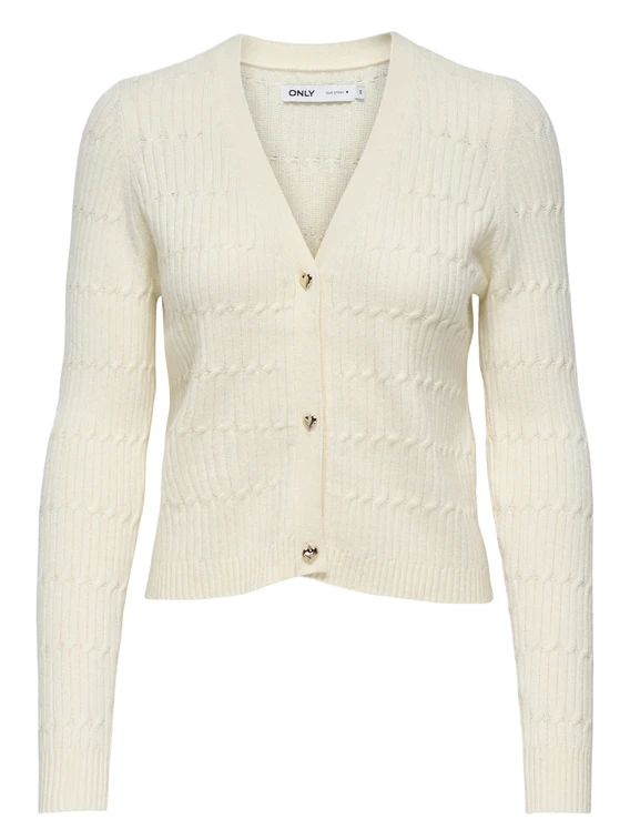 Only ONLKATIA LS CABLE V-NECK CARDI KNT 15310902