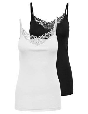 Only ONLKIRA LACE SINGLET 2PACK NOOS 15139316
