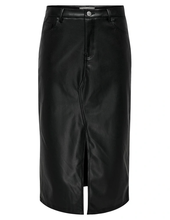 Only ONLKIRI HW LO SLIT FAUX LEA SKIRT C 15324778