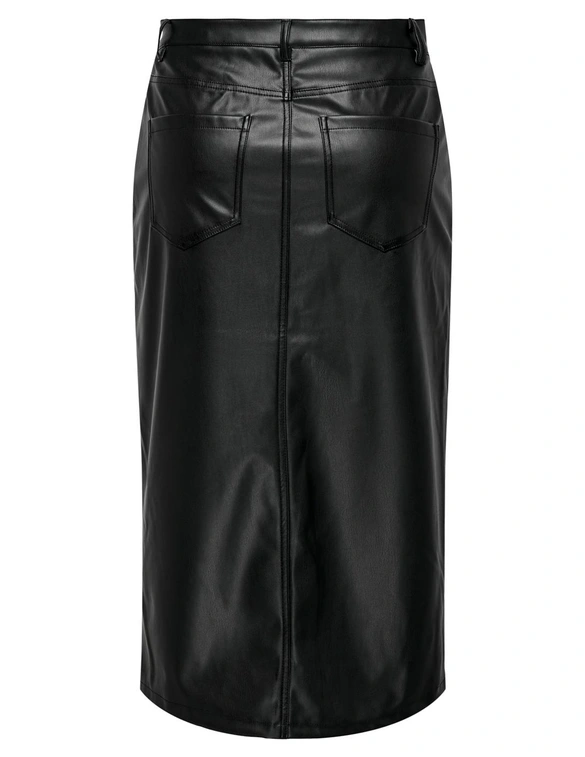 Only ONLKIRI HW LO SLIT FAUX LEA SKIRT C 15324778