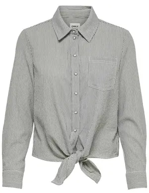 Only ONLLECEY LS STRIPE KNOT DNM SHIRT 15195910