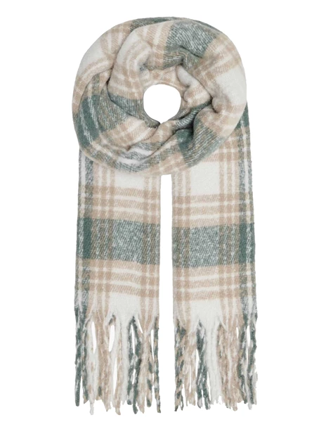 Only ONLLIMA LIFE CHECK FRILL SCARF CC 15266308 donker groen kopen bij The  Stone