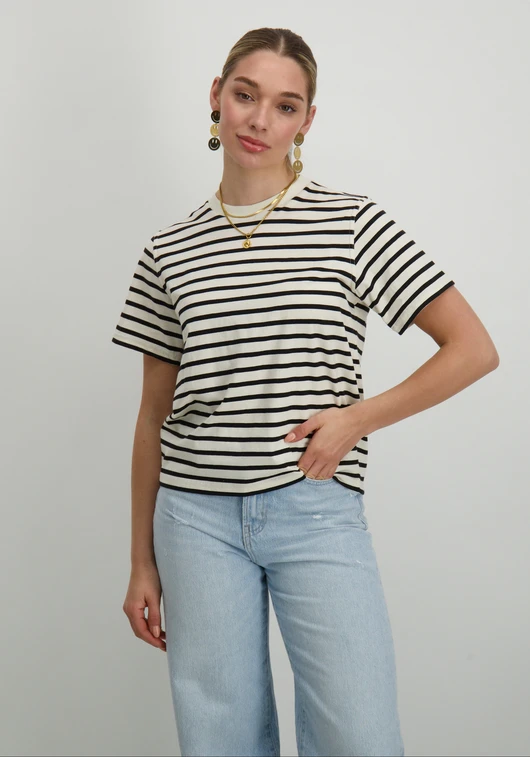 Only ONLLIVINA S/S STRIPE TEE JRS 15272227