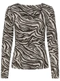 Only ONLLONE AOP L/S TWO WAY TOP JRS 15354789