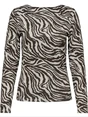 Only ONLLONE AOP L/S TWO WAY TOP JRS 15354789