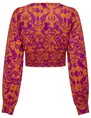 Only ONLLOU EMB L/S V-NECK SHORT TOP PTM 15313170