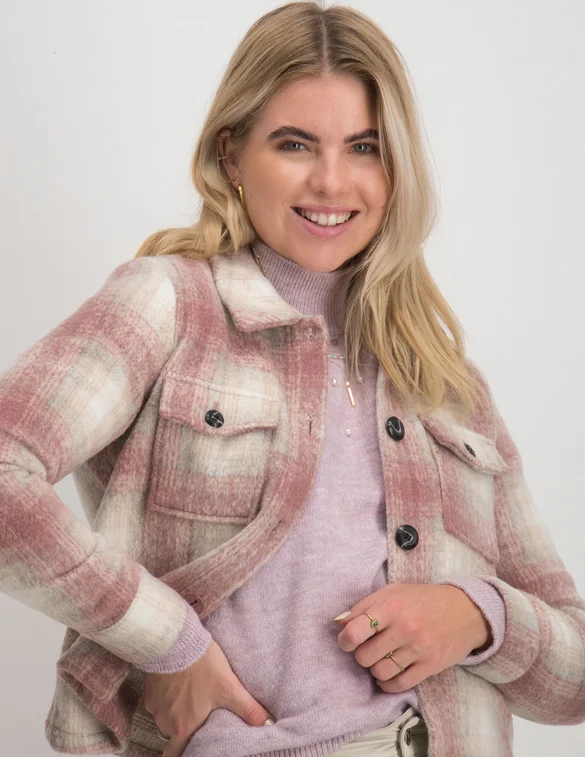Only ONLLOU SHORT CHECK JACKET OTW NOOS 15208838