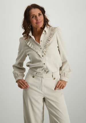 Only ONLMARIKE L/S CORD FRILL SHIRT PNT 15334332