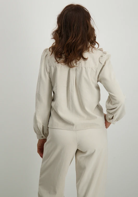 Only ONLMARIKE L/S CORD FRILL SHIRT PNT 15334332