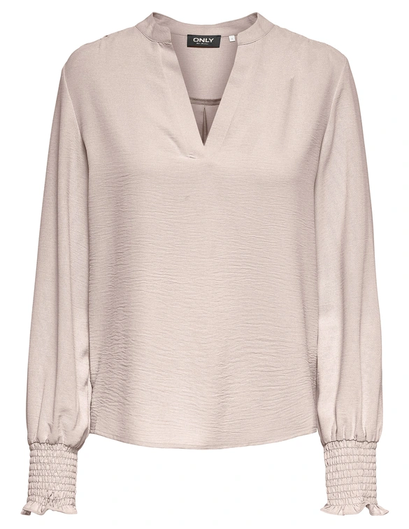Only ONLMETTE V-NECK LS SMOCK TOP NOOS W 15284309