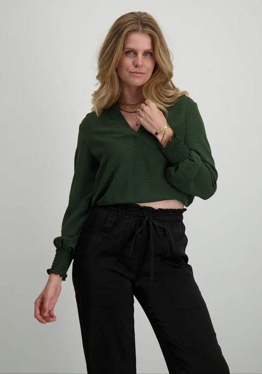 Only ONLMETTE V-NECK LS SMOCK TOP NOOS W 15284309
