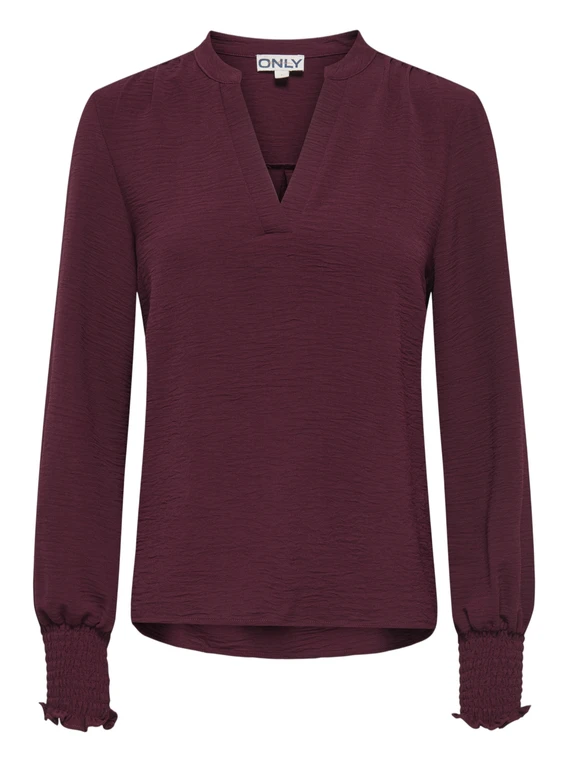 Only ONLMETTE V-NECK LS SMOCK TOP NOOS W 15284309