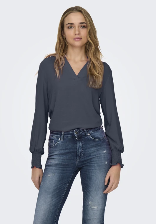 Only ONLMETTE V-NECK LS SMOCK TOP NOOS W 15284309