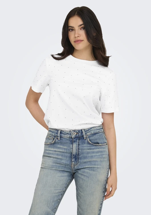 Only ONLMONJA S/S STUDS TEE JRS 15340939