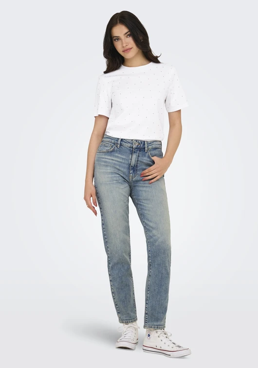 Only ONLMONJA S/S STUDS TEE JRS 15340939