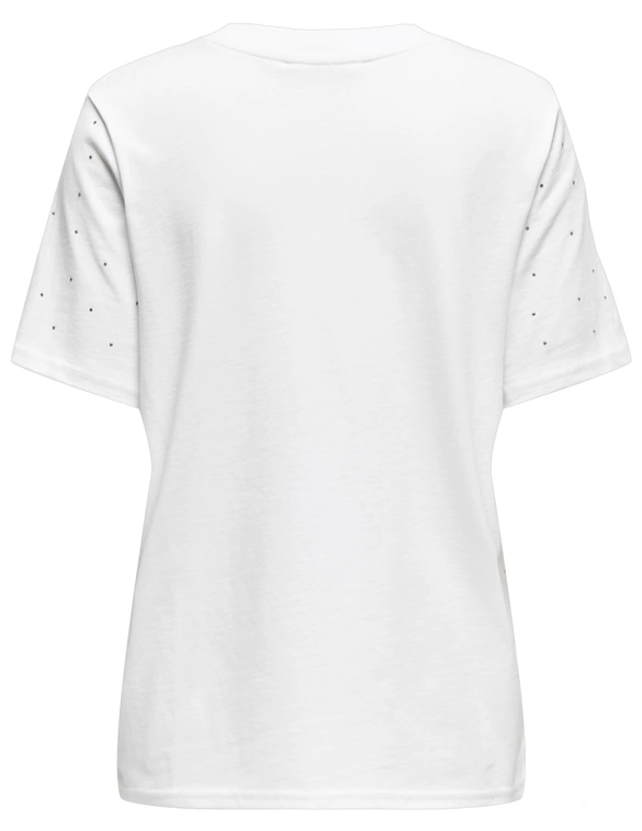 Only ONLMONJA S/S STUDS TEE JRS 15340939