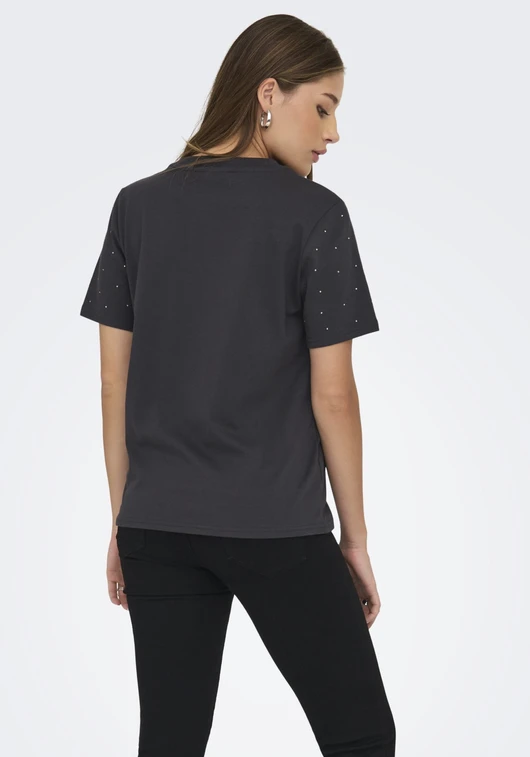 Only ONLMONJA S/S STUDS TEE JRS 15340939